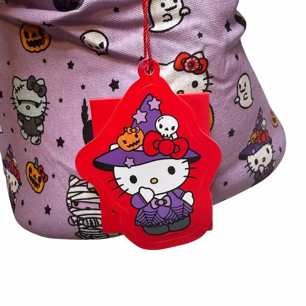 Posh Peanut Hello Kitty Monsters Halloween Trick or Treat Basket NWT Reversible